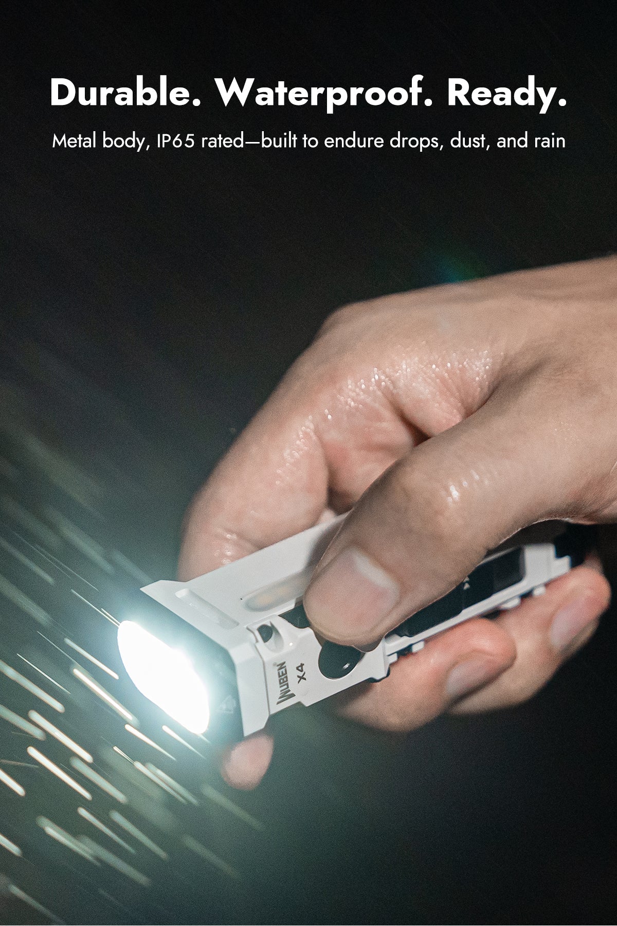 WUBEN X4 LED lommelygte – kraftig, kompakt & multifunktionel (1500 lumen) - Gelblastershop.dk