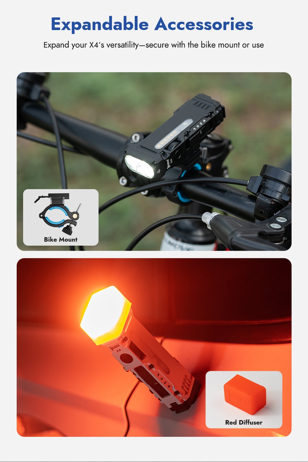 WUBEN X4 LED lommelygte – kraftig, kompakt & multifunktionel (1500 lumen) - Gelblastershop.dk