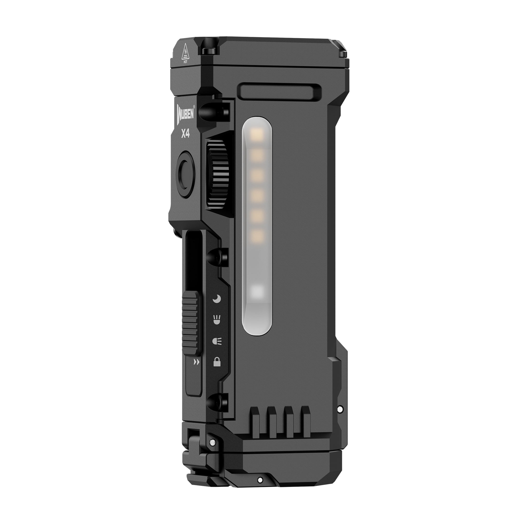 WUBEN X4 Sort – EDC LED Lommelygte, 1.500 Lumen - Gelblastershop.dk