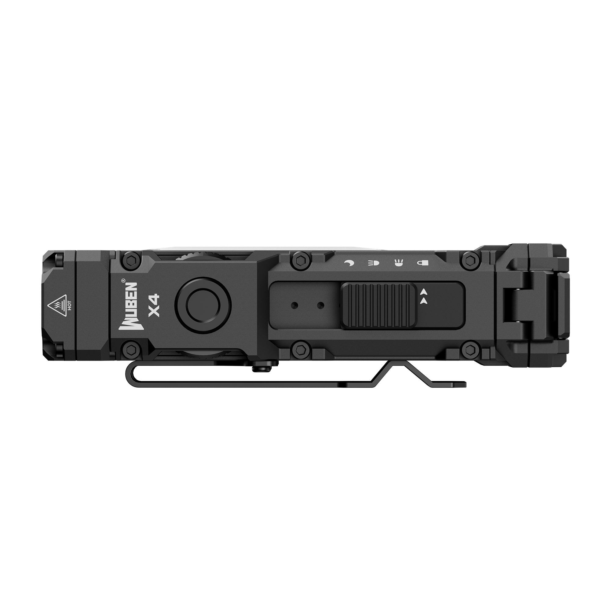 WUBEN X4 Sort – EDC LED Lommelygte, 1.500 Lumen - Gelblastershop.dk